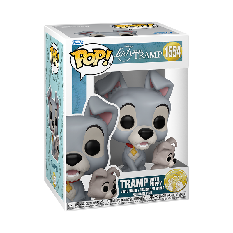 Funko Pop! Disney: Lady And The Tramp - Lady with Puppy #1553 / Tramp with Puppy #1554