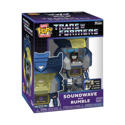 Funko Pop! Bitty Bot: Transformers - Soundwave And Rumble #47 *PREORDER*