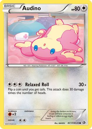 Audino RC17  - Holofoil Legendary Treasures Radiant Collection - Common