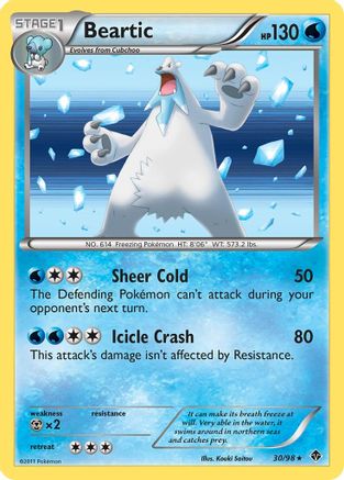 Beartic (30)  - Reverse Holofoil Emerging Powers - Holo Rare