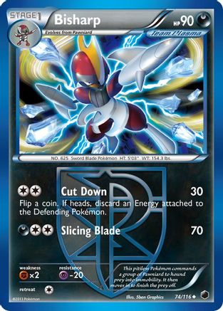Bisharp (Team Plasma) (74)  Plasma Freeze - Uncommon