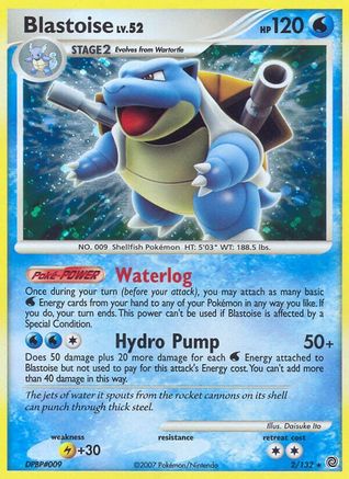 Blastoise  - Reverse Holofoil Secret Wonders - Holo Rare