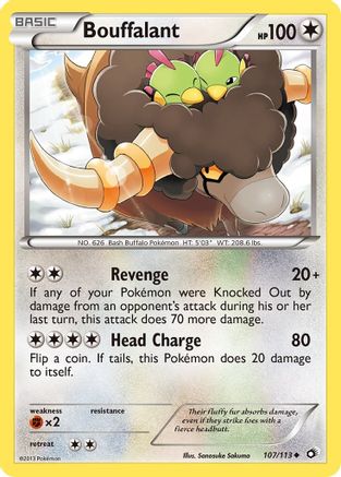 Bouffalant 107/113  Legendary Treasures - Uncommon