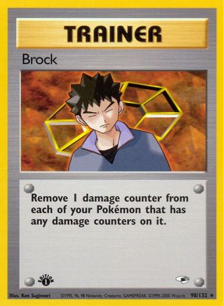 Brock (98) (98) 098  - Unlimited Gym Heroes - Rare
