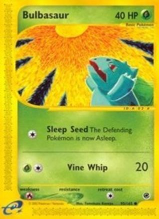 Bulbasaur (95) (95) 095/165  - Reverse Holofoil Expedition - Common