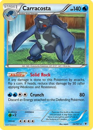 Carracosta  - Reverse Holofoil Noble Victories - Rare