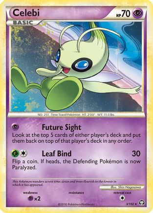 Celebi 003  - Holofoil Triumphant - Holo Rare