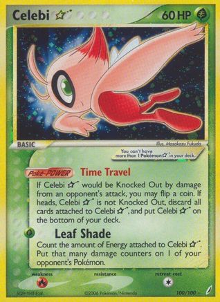 Celebi Star/100  - Holofoil Crystal Guardians - Ultra Rare