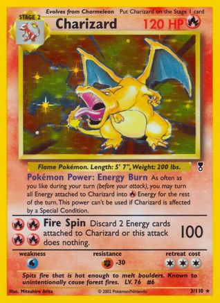 Charizard  - Reverse Holofoil Legendary Collection - Holo Rare