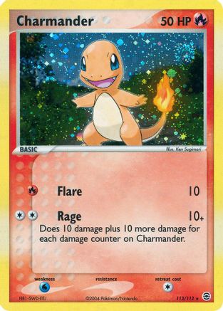 Charmander - 113/112/112  FireRed & LeafGreen - Secret Rare