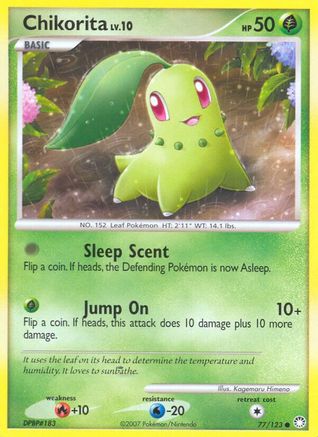 Chikorita 077  Mysterious Treasures - Common