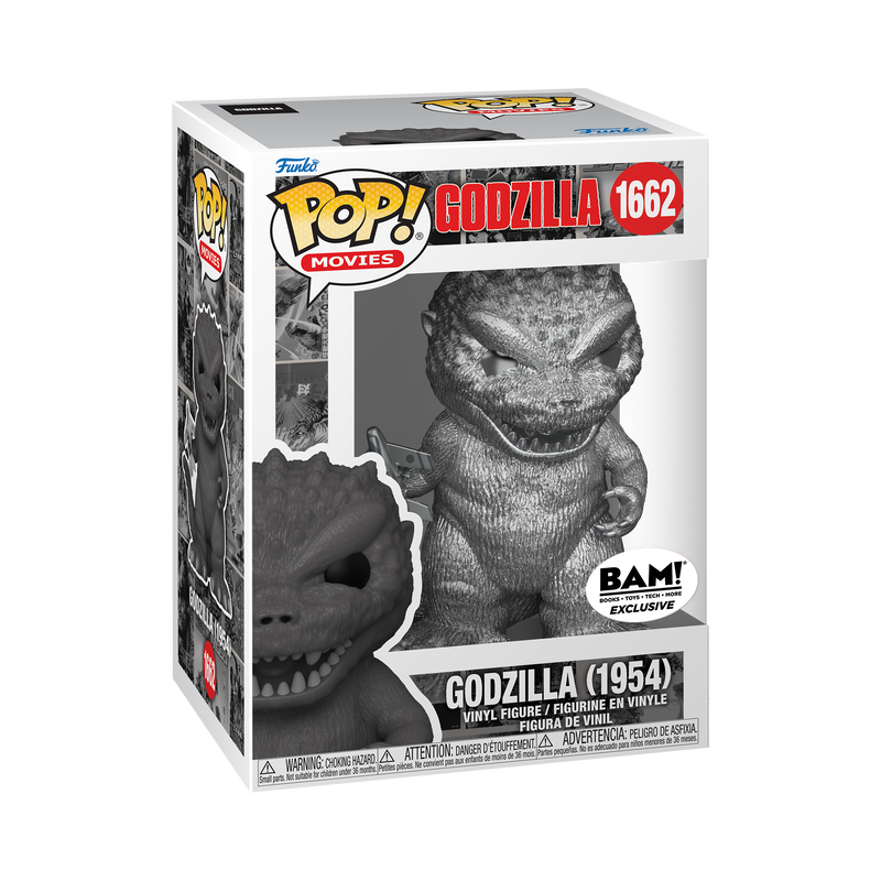 Funko Pop! Movies: Godzilla - Godzilla (1954 - Platinum) #1662 [BAM! Exclusive]