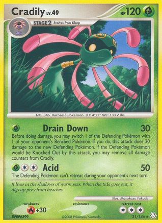 Cradily  Legends Awakened - Rare