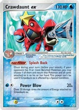 Crawdaunt ex  - Holofoil Holon Phantoms - Ultra Rare