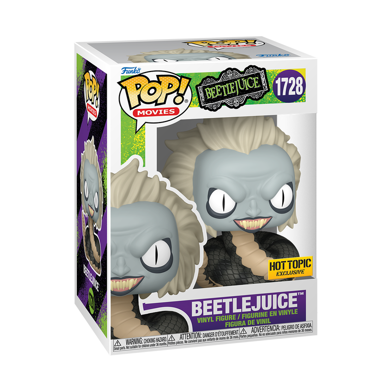 Funko Pop! Movies: Beetlejuice - Beetlejuice (Snake) #1728 [Hot Topic Exclusive]