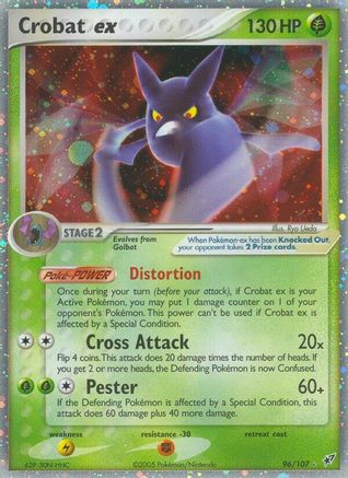 Crobat ex  - Holofoil Deoxys - Ultra Rare