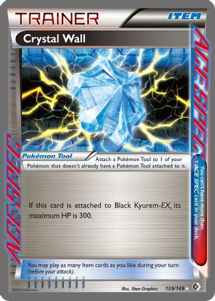 Crystal Wall  - Holofoil Boundaries Crossed - Rare Ace
