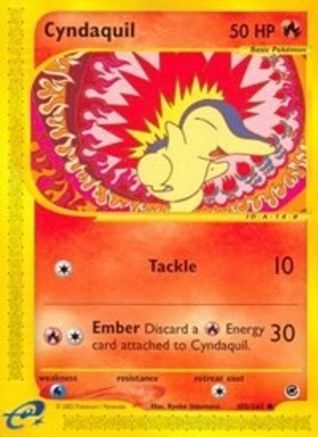 Cyndaquil (105) (105) 105  - Reverse Holofoil Expedition - Common