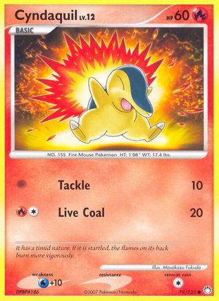 Cyndaquil 079  - Reverse Holofoil Mysterious Treasures - Common