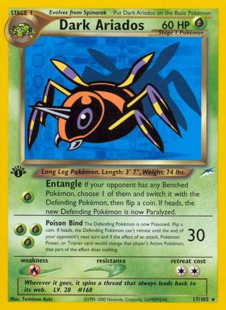 Dark Ariados  - 1st Edition Neo Destiny - Rare