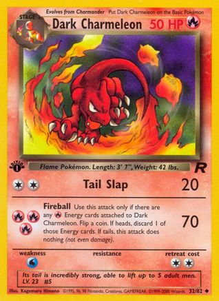 Dark Charmeleon 032  - 1st Edition Team Rocket - Uncommon