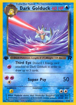 Dark Golduck 037  - 1st Edition Team Rocket - Uncommon