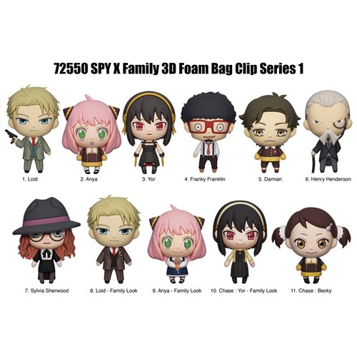 Spy x Family 3D Foam Bag Clip Series 1 – MyPops.ca