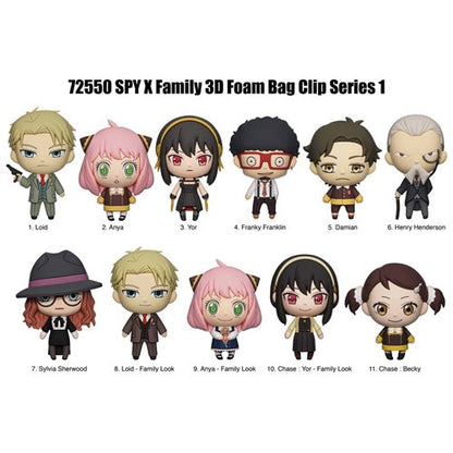 Spy x Family 3D Foam Bag Clip Series 1