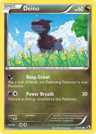 Deino  - Reverse Holofoil Legendary Treasures - Common