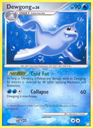 Dewgong 045  Mysterious Treasures - Uncommon