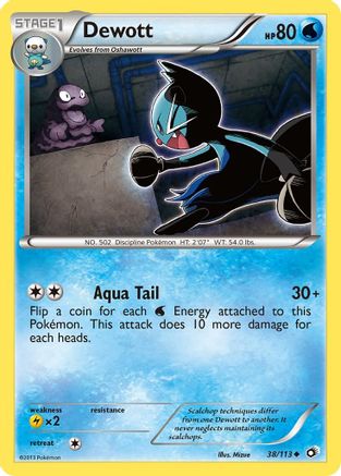 Dewott  - Reverse Holofoil Legendary Treasures - Uncommon