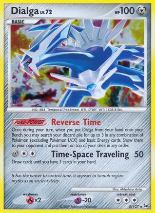 Dialga (5)  - Reverse Holofoil Platinum - Holo Rare