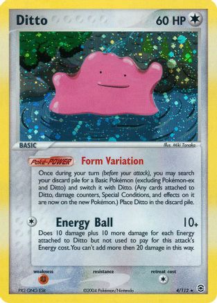 Ditto  - Reverse Holofoil FireRed & LeafGreen - Holo Rare