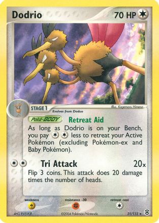 Dodrio/112  - Reverse Holofoil FireRed & LeafGreen - Rare