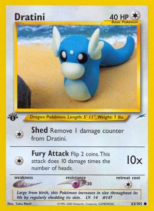 Dratini 063  - 1st Edition Neo Destiny - Common