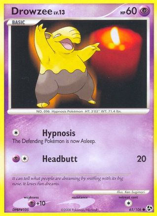 Drowzee  - Reverse Holofoil Great Encounters - Common