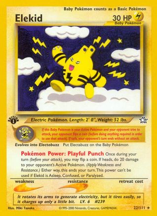 Elekid 022  - 1st Edition Neo Genesis - Rare
