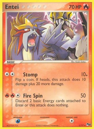 Entei  POP Series 2 - Rare