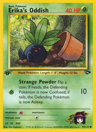 Erika's Oddish 070  - Unlimited Gym Challenge - Common