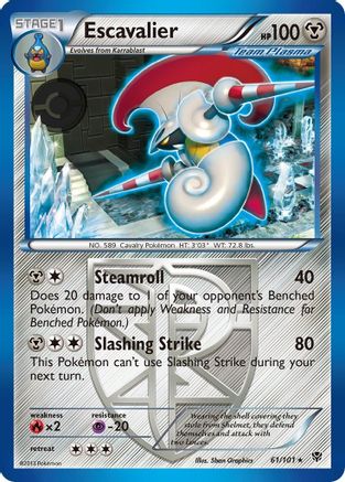 Escavalier (Team Plasma)  Plasma Blast - Rare