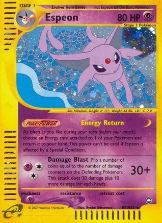 Espeon (H9)  - Holofoil Aquapolis - Holo Rare