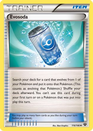 Evosoda 116  - Reverse Holofoil XY Base Set - Uncommon
