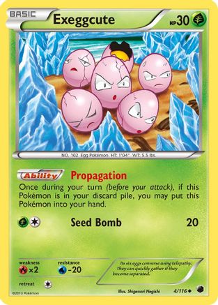 Exeggcute 004  Plasma Freeze - Uncommon