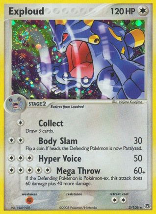 Exploud  Emerald - Holo Rare
