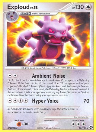 Exploud  - Reverse Holofoil Great Encounters - Rare