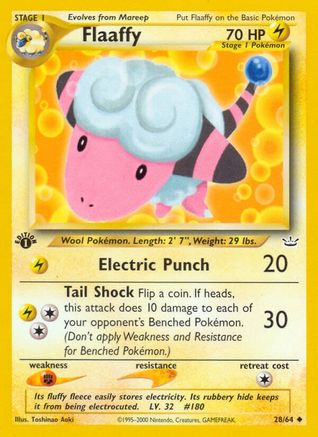 Flaaffy 028  - 1st Edition Neo Revelation - Uncommon