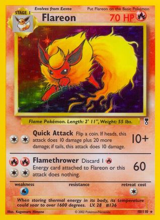 Flareon  - Holofoil Legendary Collection - Holo Rare