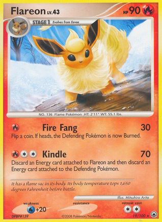 Flareon  - Reverse Holofoil Majestic Dawn - Rare