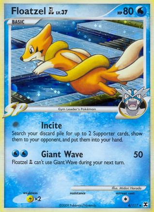 Floatzel GL  - Reverse Holofoil Rising Rivals - Holo Rare