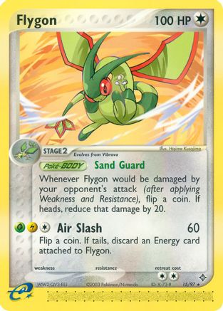 Flygon 015/97  - Reverse Holofoil Dragon - Rare